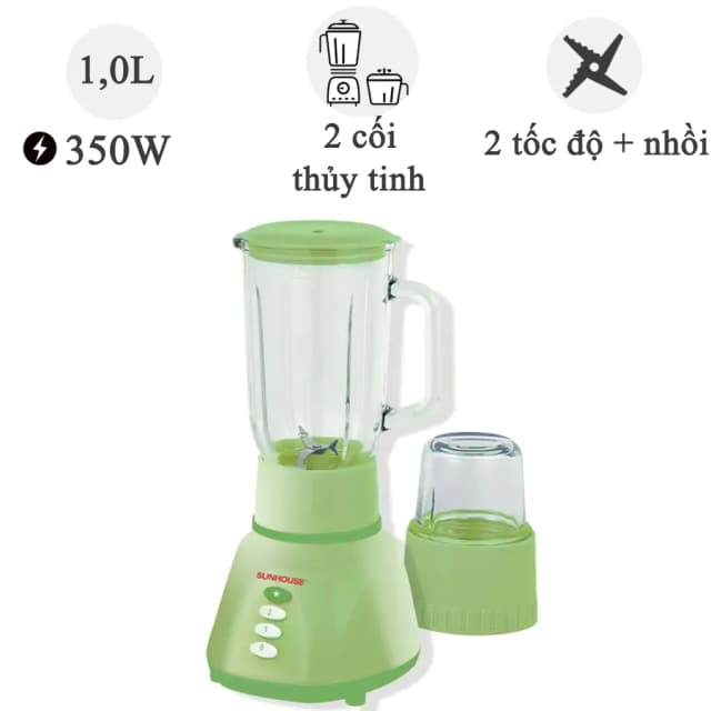 So sánh giá Máy xay sinh tố đa năng Sunhouse SHD 5112 Xanh rẻ nhất? - Ảnh 9