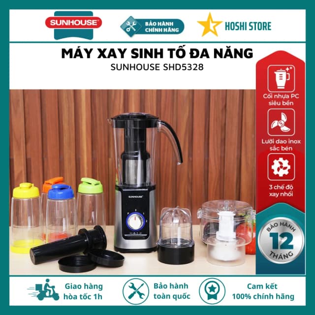 So sánh giá Máy xay sinh tố đa năng Sunhouse SHD-5328 rẻ nhất? - Ảnh 20