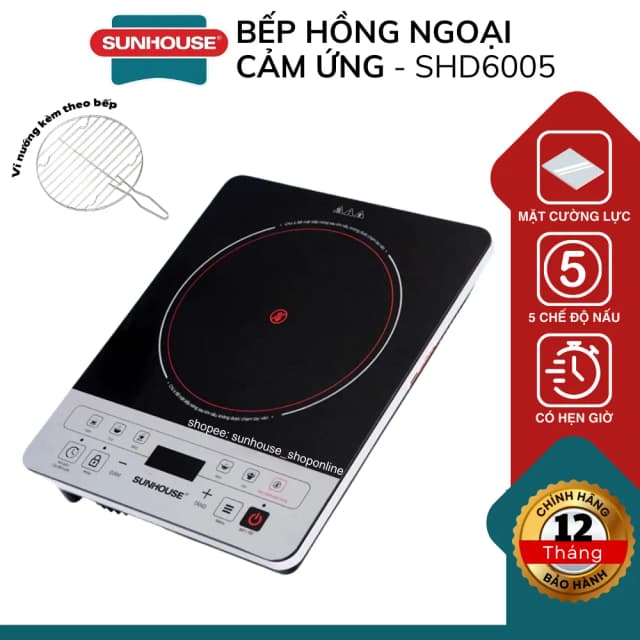 So sánh giá Bếp hồng ngoại đơn Sunhouse SHD 6005(EMC) 2000W rẻ nhất? - Ảnh 13