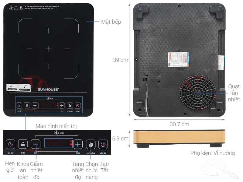 So sánh giá Bếp hồng ngoại đơn Sunhouse SHD 6015(EMC) 2000W - Tìm sản phẩm giá rẻ nhất - Ảnh 7