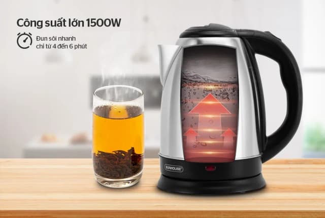 So sánh giá Bình đun siêu tốc Sunhouse 1.8 lít SHD1182 rẻ nhất? - Ảnh 16