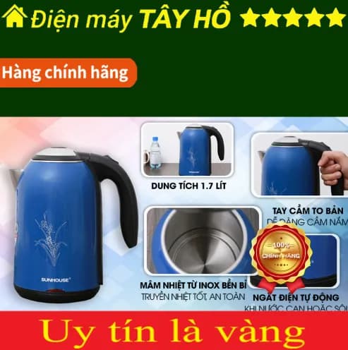 So sánh giá Bình đun siêu tốc Sunhouse 1.7 lít SHD1382B rẻ nhất? - Ảnh 11