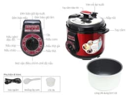 So sánh giá Nồi áp suất điện Sunhouse SHD1755 5 lít - Tìm sản phẩm giá rẻ nhất - Ảnh 17