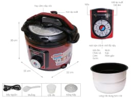 So sánh giá Nồi áp suất điện Sunhouse SHD1755 5 lít - Tìm sản phẩm giá rẻ nhất - Ảnh 5