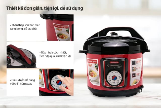 So sánh giá Nồi áp suất điện Sunhouse SHD1755 5 lít rẻ nhất? - Ảnh 9