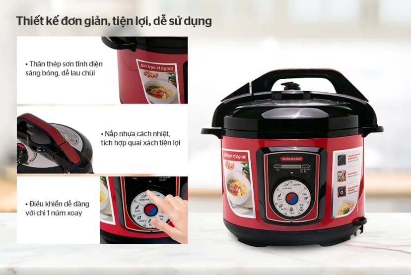 So sánh giá Nồi áp suất điện Sunhouse SHD1755 5 lít - Tìm sản phẩm giá rẻ nhất - Ảnh 9