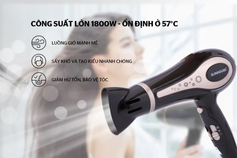 Máy sấy tóc Sunhouse SHD2317 - Giá rẻ nhất hôm nay - Ảnh 12