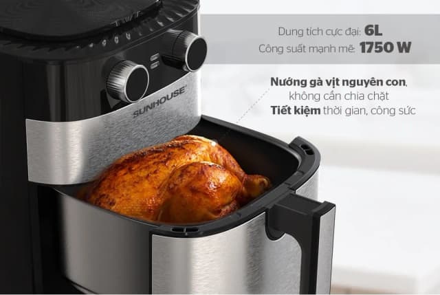 So sánh giá Nồi chiên không dầu Sunhouse 6 lít SHD4026 rẻ nhất? - Ảnh 13