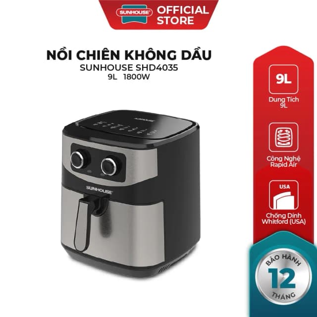 Top 1 so sánh giá Nồi chiên không dầu Sunhouse 9 lít SHD4035 - Tìm sản phẩm giá rẻ nhất - Ảnh 10