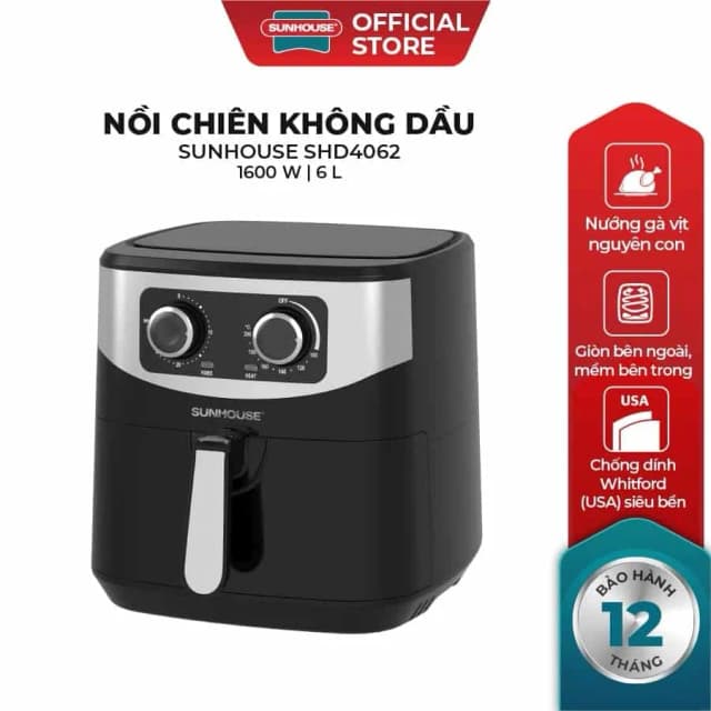 So sánh giá Nồi chiên không dầu Sunhouse 6 lít SHD4062 rẻ nhất? - Ảnh 9