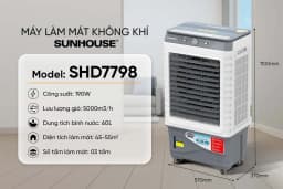 Quạt điều hòa Sunhouse SHD7798 190W
