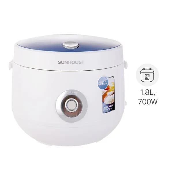 Nồi cơm nắp gài Sunhouse 1.8 lít SHD8606 - Ảnh 1