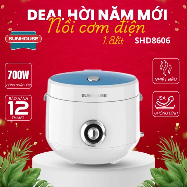 So sánh giá Nồi cơm nắp gài Sunhouse 1.8 lít SHD8606 rẻ nhất? - Ảnh 18