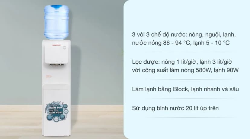 So sánh giá Cây nước nóng lạnh Sunhouse SHD9546 670W - Tìm sản phẩm giá rẻ nhất - Ảnh 15