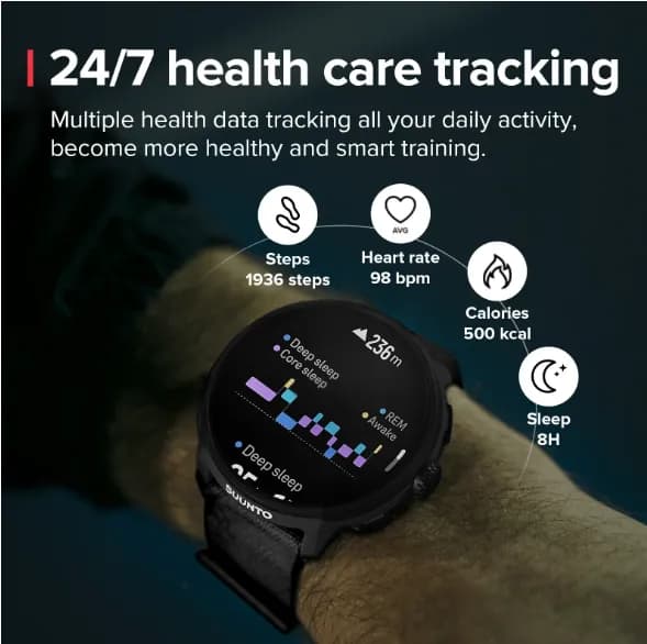 Suunto Run 46mm dây nylon - Ảnh 10