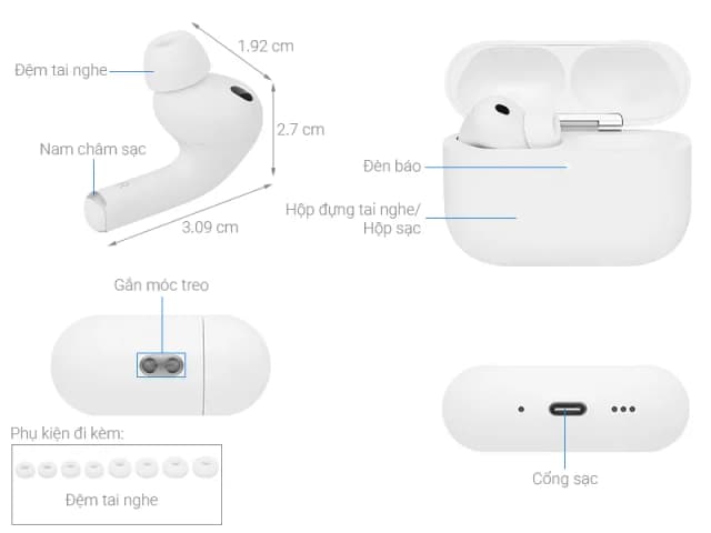 So sánh giá Tai nghe Bluetooth Apple AirPods Pro 3 Trắng MFHP4 rẻ nhất? - Ảnh 5