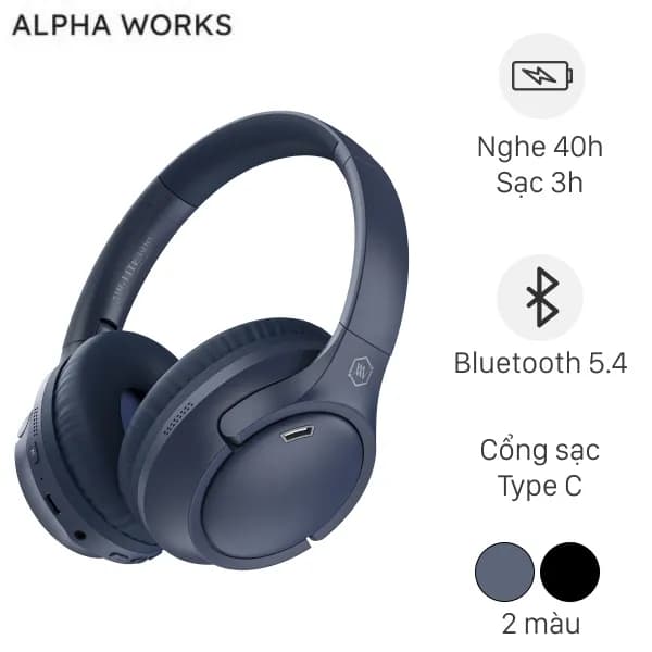 Tai nghe Bluetooth chụp tai Alpha Works AW LITE 600 - Giá rẻ nhất hôm nay - Ảnh 3