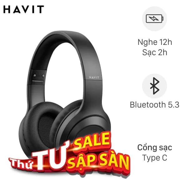 So sánh giá Tai nghe Bluetooth Chụp Tai Havit H661BT rẻ nhất? - Ảnh 3