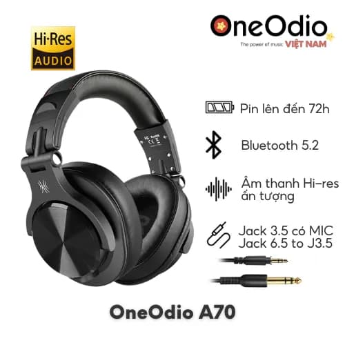So sánh giá Tai nghe Bluetooth Chụp Tai OneOdio A70 - Đen rẻ nhất? - Ảnh 6