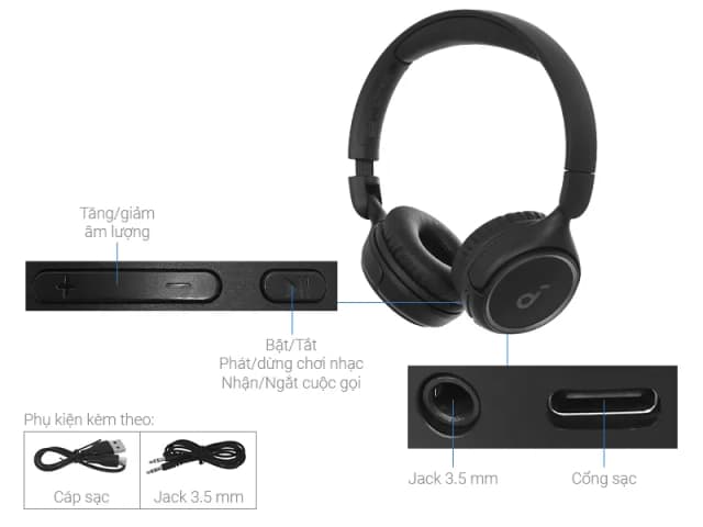 Top 1 so sánh giá Tai nghe Bluetooth Chụp tai soundcore H30i - Tìm sản phẩm giá rẻ nhất - Ảnh 18