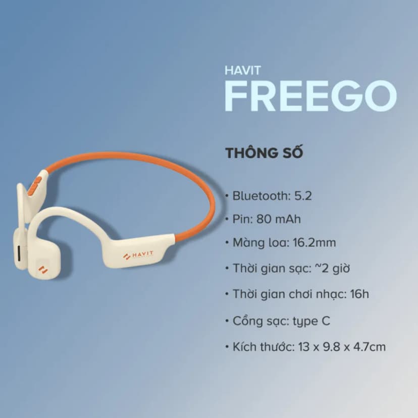 So sánh giá Tai nghe Bluetooth Open-Ear OWS truyền khí Havit Freego Pro - Tìm sản phẩm giá rẻ nhất - Ảnh 16