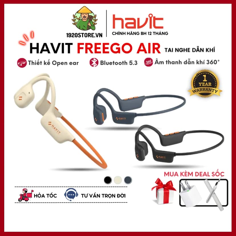 So sánh giá Tai nghe Bluetooth Open-Ear OWS truyền khí Havit Freego Pro - Tìm sản phẩm giá rẻ nhất - Ảnh 8
