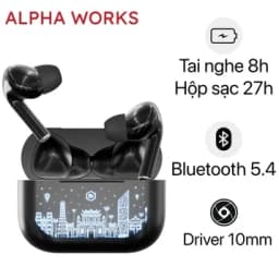 Tai nghe Bluetooth True Wireless Alpha Works AW BEAN300BLK - Giá rẻ nhất hôm nay - Ảnh 8