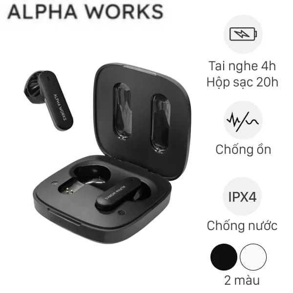 So sánh giá Tai nghe Bluetooth True Wireless Alpha Works AW CURVE320BLK - Tìm sản phẩm giá rẻ nhất - Ảnh 8