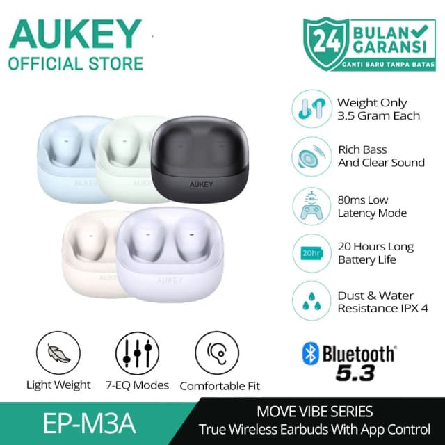 Top 1 so sánh giá Tai nghe Bluetooth True Wireless Aukey EP-M3A - Xanh Lá - Tìm sản phẩm giá rẻ nhất - Ảnh 8