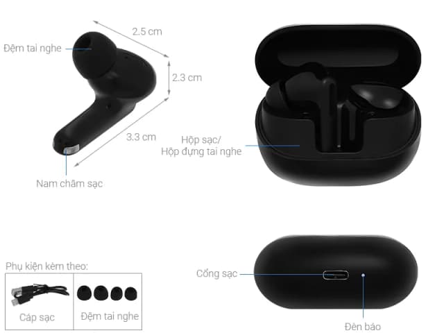 So sánh giá Tai nghe Bluetooth True Wireless AVA+ FreeGo PT52 rẻ nhất? - Ảnh 3