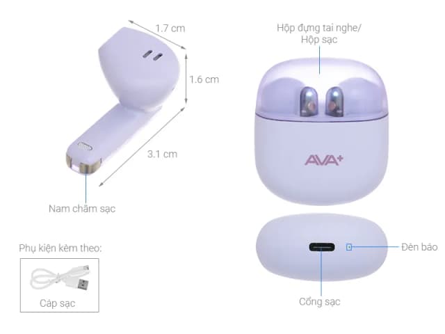 So sánh giá Tai nghe Bluetooth True Wireless AVA+ Go P510 rẻ nhất? - Ảnh 5
