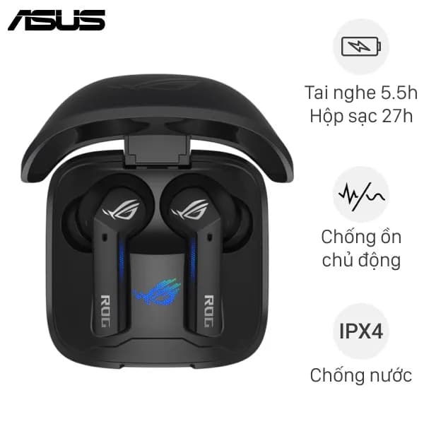 So sánh giá Tai nghe Bluetooth True Wireless Gaming Asus Rog Cetra rẻ nhất? - Ảnh 2