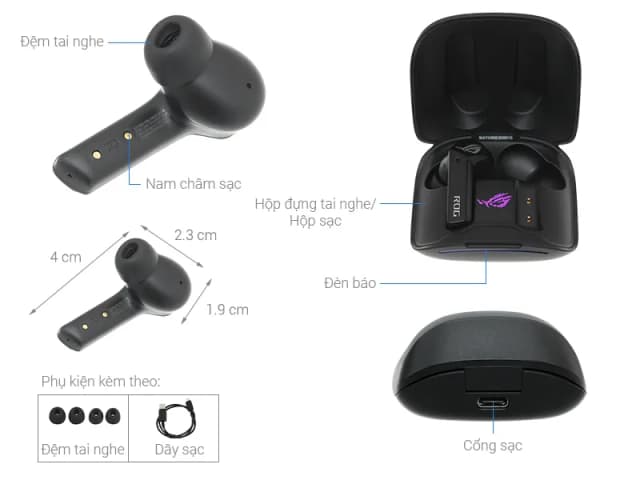 So sánh giá Tai nghe Bluetooth True Wireless Gaming Asus Rog Cetra rẻ nhất? - Ảnh 18