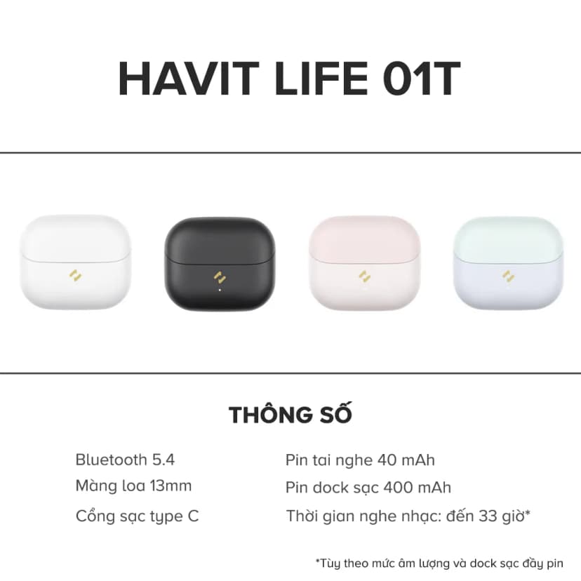 Tai nghe Bluetooth True Wireless Havit LIFE T1 - Giá rẻ nhất hôm nay - Ảnh 5