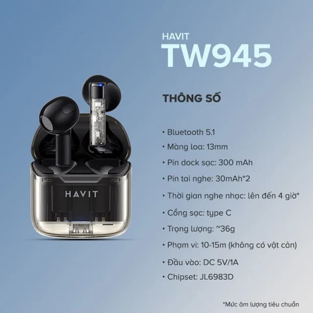 So sánh giá Tai nghe Bluetooth True Wireless Havit TW945 rẻ nhất? - Ảnh 4