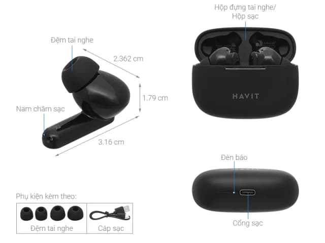 So sánh giá Tai nghe Bluetooth True Wireless HAVIT TW967 rẻ nhất? - Ảnh 16