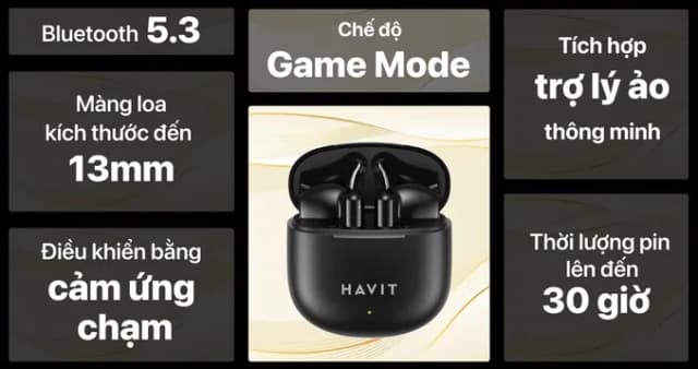 So sánh giá Tai nghe Bluetooth True Wireless Havit TW976 rẻ nhất? - Ảnh 8