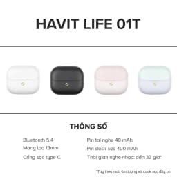 Tai nghe Bluetooth True Wireless Havit TW982 Life 01T - Giá rẻ nhất hôm nay - Ảnh 9
