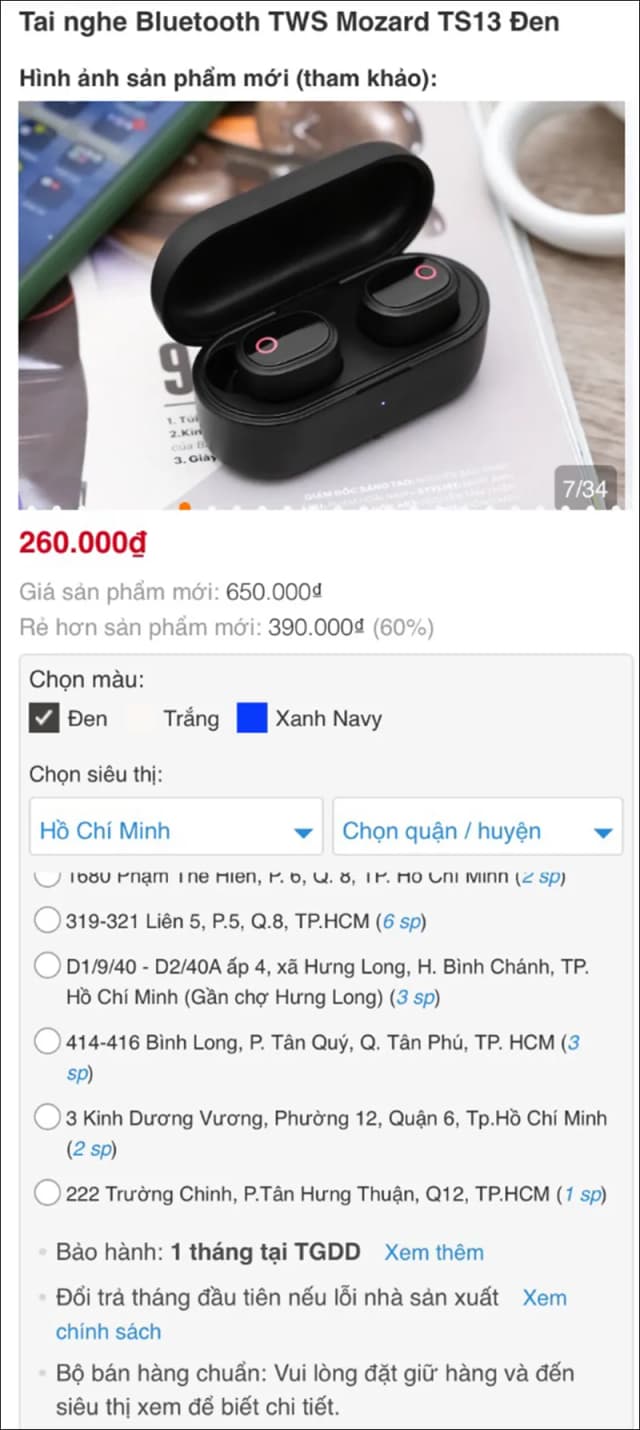 Top 1 so sánh giá Tai nghe Bluetooth True Wireless Mozard TS13 - Tìm sản phẩm giá rẻ nhất - Ảnh 96
