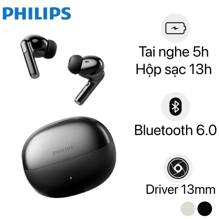 So sánh giá Tai nghe Bluetooth True Wireless Philips Tat1120 Đen - Tìm sản phẩm giá rẻ nhất - Ảnh 2