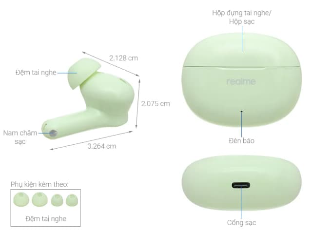 So sánh giá Tai nghe Bluetooth True Wireless realme Buds T110 rẻ nhất? - Ảnh 2