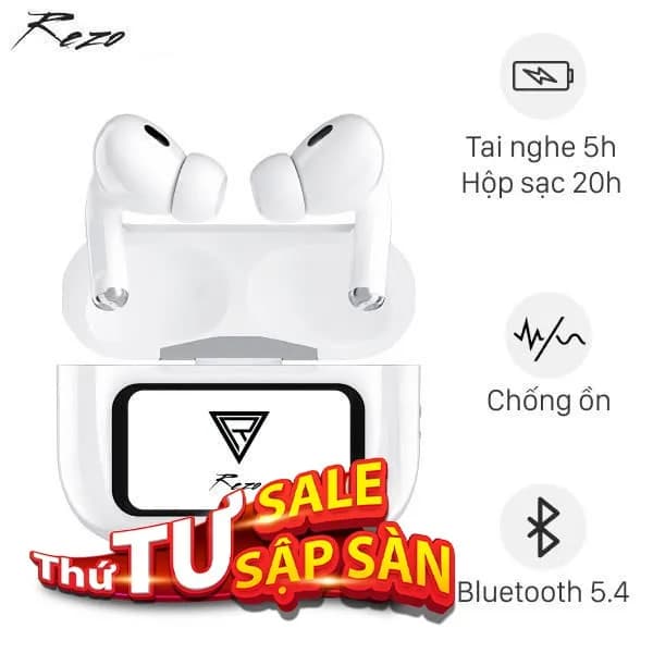 So sánh giá Tai nghe Bluetooth True Wireless Rezo Air 5 Deluxe ANC rẻ nhất? - Ảnh 8