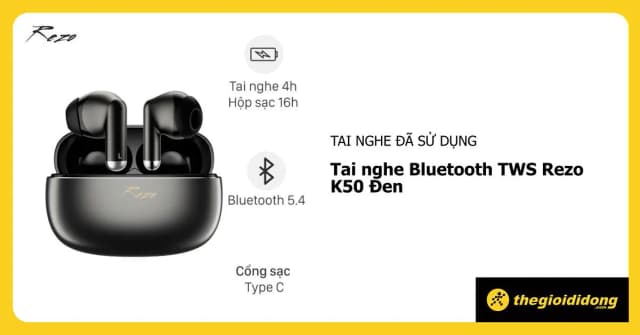 So sánh giá Tai nghe Bluetooth True Wireless Rezo K50 rẻ nhất? - Ảnh 8
