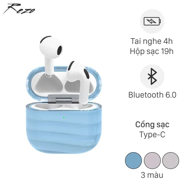 So sánh giá Tai nghe Bluetooth True Wireless Rezo Wave - Tìm sản phẩm giá rẻ nhất - Ảnh 2