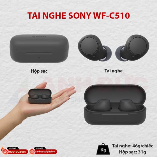 So sánh giá Tai nghe Bluetooth True Wireless Sony WF-C510 rẻ nhất? - Ảnh 15