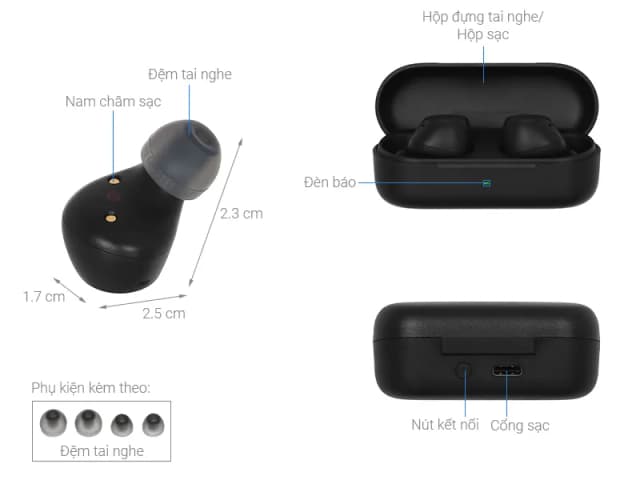 So sánh giá Tai nghe Bluetooth True Wireless Sony WF-C510 - imei rẻ nhất? - Ảnh 2