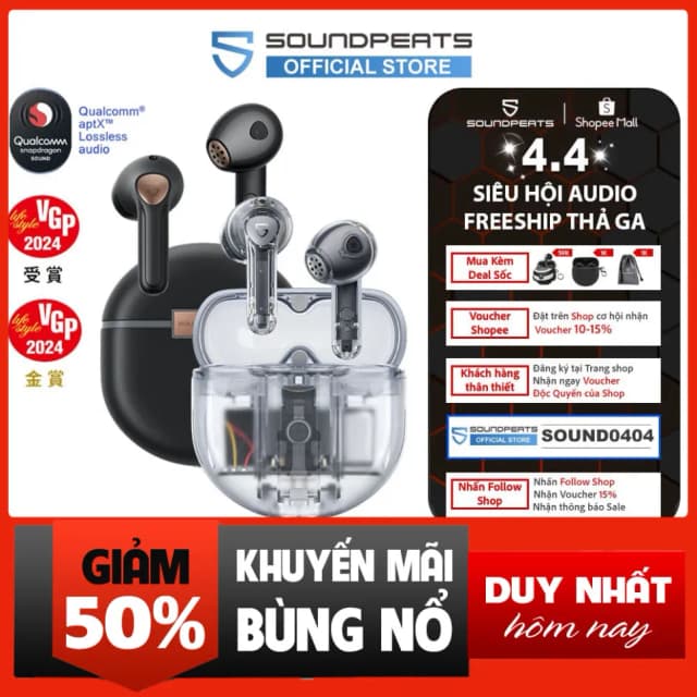 Top 1 so sánh giá Tai nghe Bluetooth True Wireless SoundPeats Air 6 HS - Tìm sản phẩm giá rẻ nhất - Ảnh 4