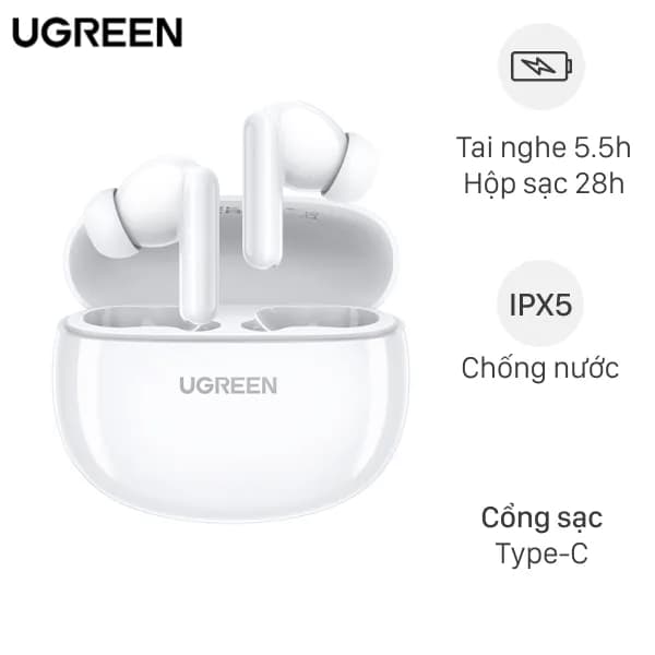 Tai nghe Bluetooth True Wireless Ugreen HiTune P3 WS207 45110 - Ảnh 10