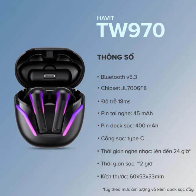 So sánh giá Tai nghe Bluetooth True Wireless Gaming Havit TW970 rẻ nhất? - Ảnh 7