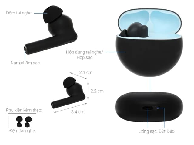 So sánh giá Tai nghe Bluetooth True Wireless OPPO ENCO Buds 2 ETE41 rẻ nhất? - Ảnh 3
